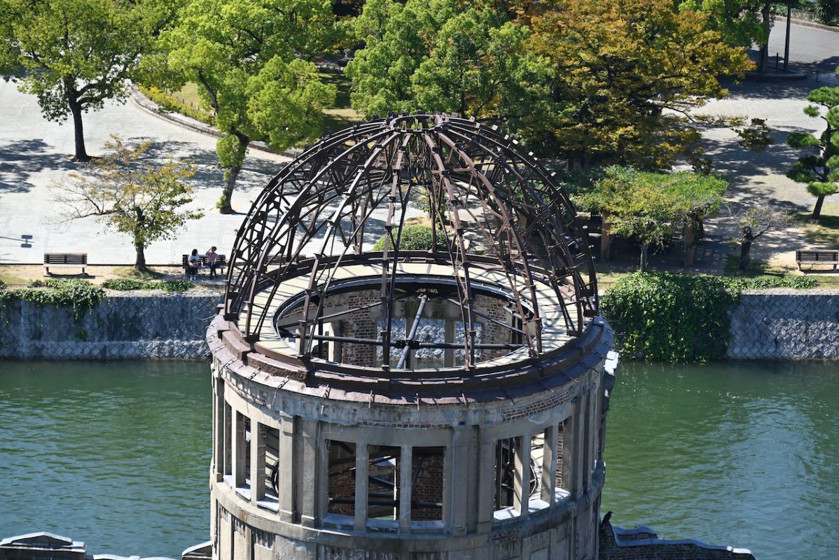 Atomic Dome Viewed From the Orizuru Tower In Hiroshima