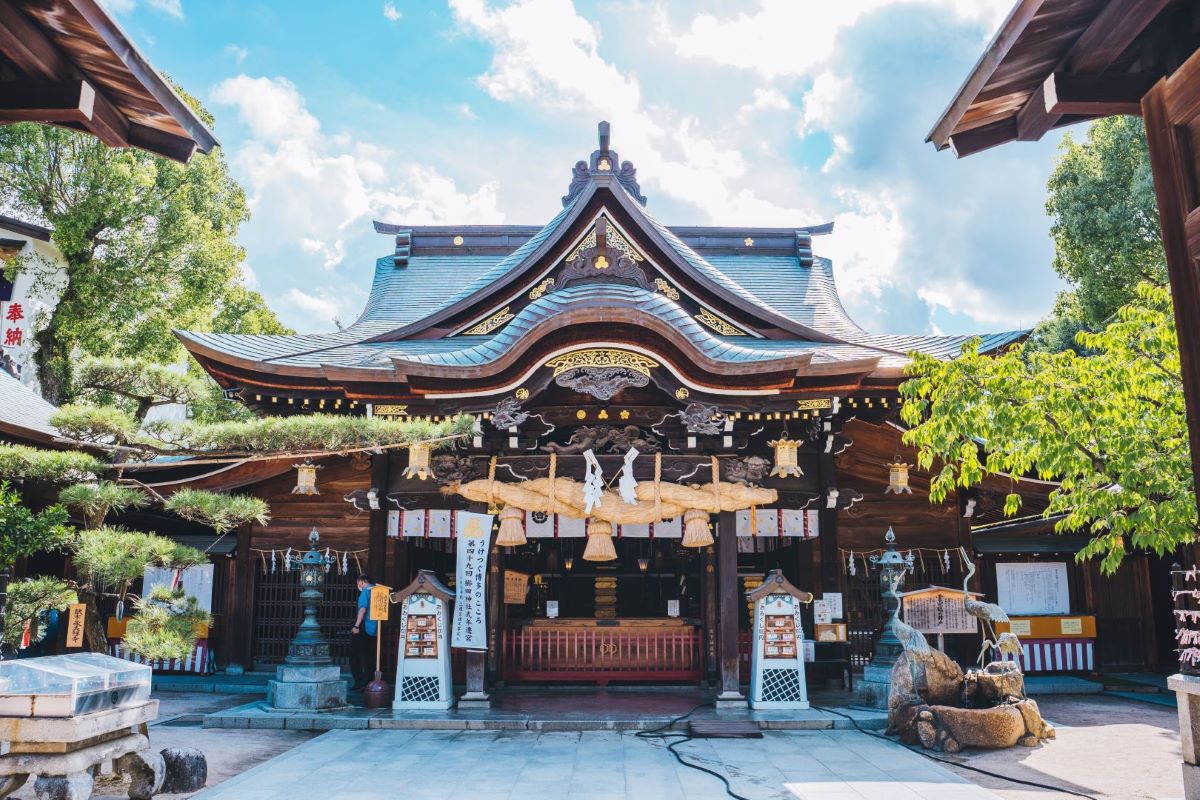 Kushida Shrine in Fukuoka Japan.