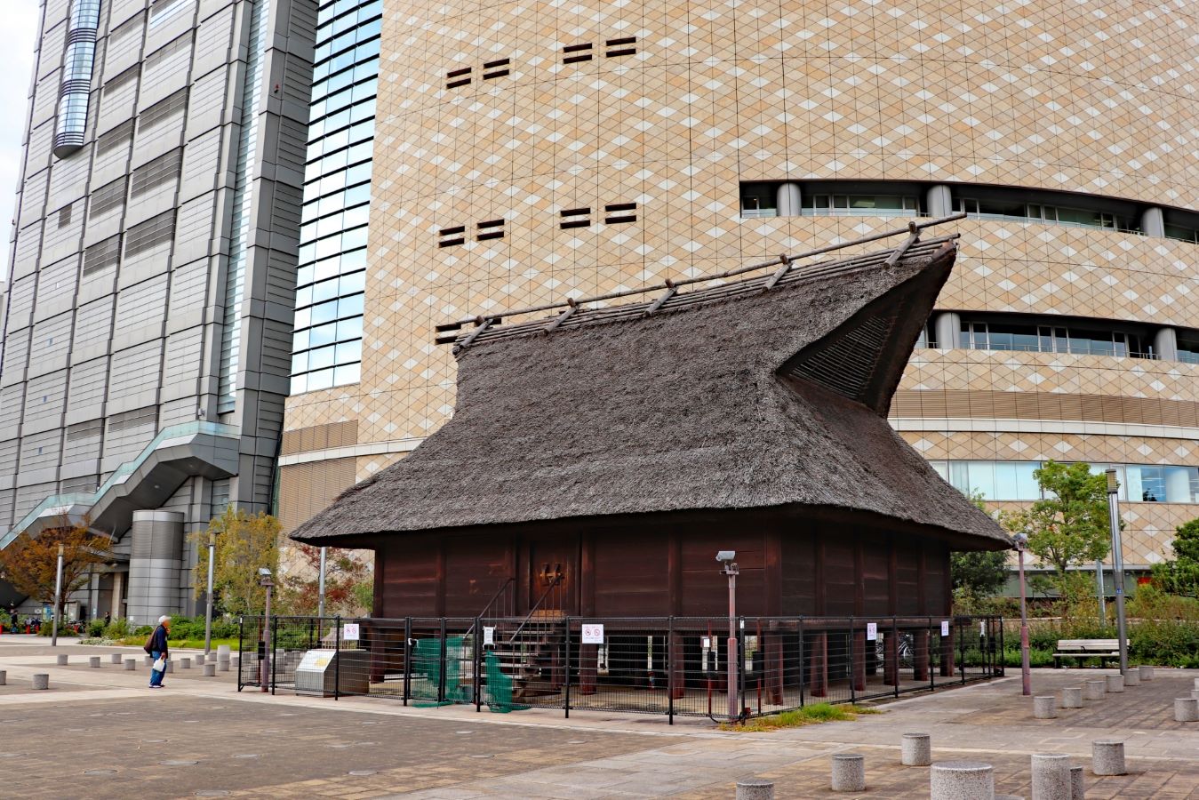 A display outside the Osaka History Museum